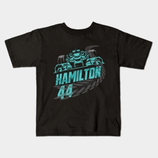 Lewis Hamilton 44 Grand Prix F1 Champion Racing Top Kids T-Shirt